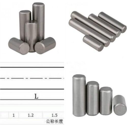 10pcs M3 M4 Parallel Pins Dowel Pins Cylindrical Pins Position Pins Locating Fix Rod Solid Roller Bearing Steel