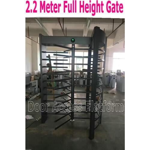 2.2 Meter Height Gate Stainless Steel Case Full Secure Barrier access control turnstile rotate turnstile kit