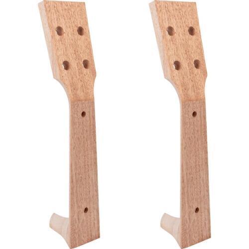 Kmise Unfinished DIY Soprano Ukulele Neck for 21 Inch Ukelele Uke Hawaii Guitar Parts Luthier Diy Repair 2 pcs