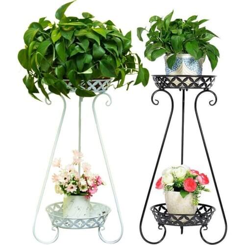 2 Layers Plant Stand Indoor Shelves Plant Holder Plant Rack Flower Stand for Living Room Indoor Garden Balcony Decorations