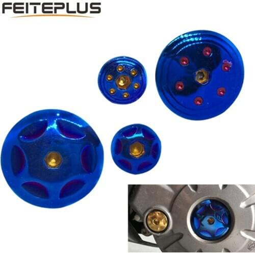 304 Stainless Steel Y15ZR Titanium Engine Oil Filler Cover Cap Oil Tank Cover Screws For Yamaha Modified Motorcycle Parts