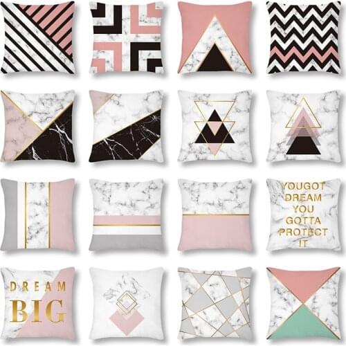 45x45cm Painting Pattern Plant Flower And Words Pillow Case Married Couples Kitten Cushions Cover Outdoor Chair Cushions