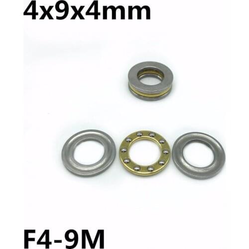 50Pcs F4-9M 4x9x4 mm Axial Ball Thrust Bearing plane thrust ball bearing High quality