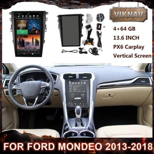 2 din Car Radio Stereo Android Receiver Video Multimedia Player For Ford Mondeo 2013-2018 auto GPS Navigation touch HD Screen