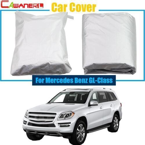 Cawanerl Car Cover Snow Sun Rain Resistant Cover Auto Anti UV Sun Shield Cover Dustproof For Mercedes-Benz GL GL-Class
