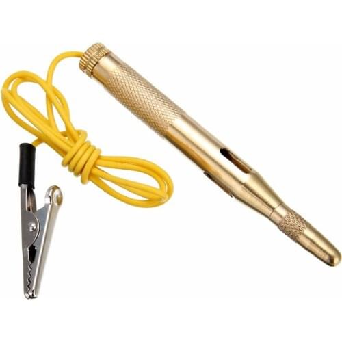 Car Diagnostic Tools Auto Car Light Circuit Tester Test Pen Lamp 6V 12V 24V Copper Voltage Detector Probe Light System Test