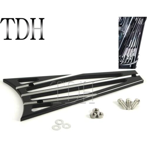 CNC Motorcycle Billet Frame Grill Radiator Cover Guard For Harley Touring Road King Street Glide FLHT FLHR FLTR FLHX 2009-2013