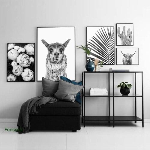 Black White Still Life Poster Flower Plant Animal Canvas Painting On The Wall Modern Printed Pictures For Living Room Home Decor