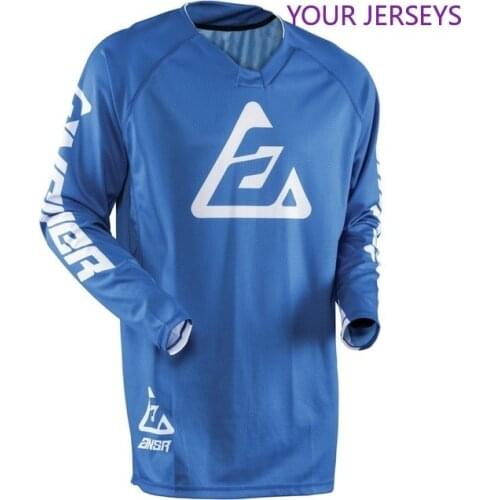 2021 Mens Long Motocross Jersey Downhill Bike Bicycle Pro Moto Off Road Clothes Male Top DH MX GP RBX MTB Racing jersey FXR