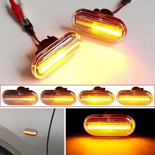 For Renault Clio 1 2 KANGOO MEGANE ESPACE TWINGO MASTER Led Dynamic Side Marker Turn Signal Light for Nissan Opel Smart FORTWO