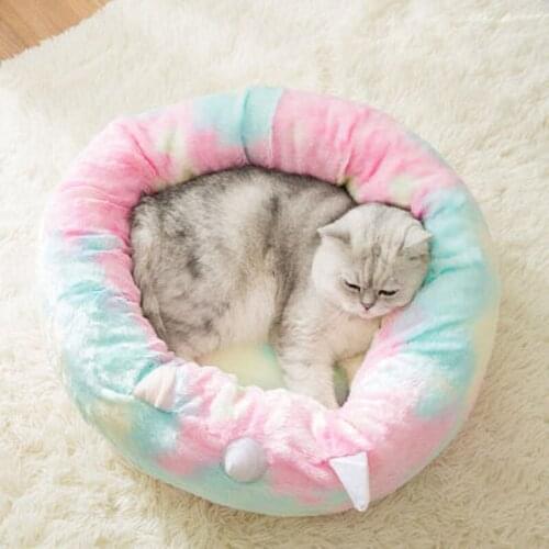 Unicorn Kennel Pet Supplies Winter Kennel Warm Round Nest Cat Nest Cat Dog General Puppy Bed Luxury Dog Bed