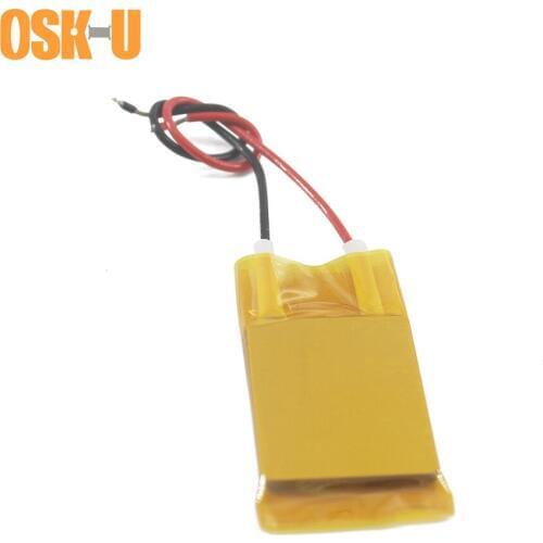 2PCS 12V PTC Electric Heater Plate 70x8x3mm 120 Degree Insulating Film Thermostatic PTC Heating Element for Yogurt Machine