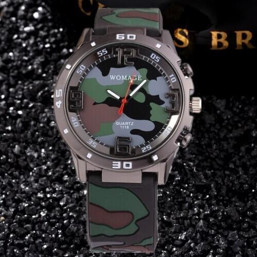 Camouflage Military Kids Watch Soft Silicone Fashion Children Quartz 2019 Hot Wrist Watch Men Orologio Uomo Gifts Time Clock
