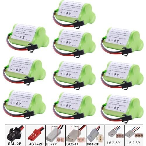 10PCS/Pack 3.6V 3200mAh NiMH Battery For Rc toys Car Boat Gun Trains Robot Ni-MH AA 2400mah 3.6v Battery For RC Boats