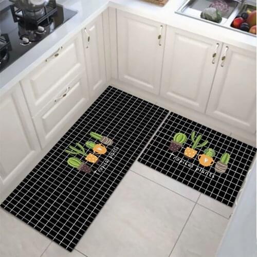 Kitchen Mat Cheaper Anti-slip Modern Area Rugs Living Room Balcony Bathroom Printed Carpet Doormat Hallway Bath Mat