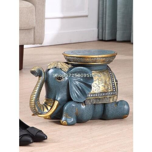 European-style door-changing shoe stool household door elephant storage storage stool can sit on soft cushion creative shoe stoo
