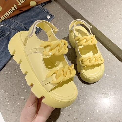 New Platform Womens Sandals Fashion Women Casual Shoes Retro Chunky Ladies Wedge Roman Womens Shoes 2021 Summer Female Heels