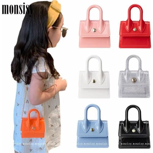 Monsisy 2021 Women Wallet Purse and Handbag For Girl Coin Pouch Fashion Jelly PVC Shoulder Bag Ladies PVC Transpent Small Bolsa