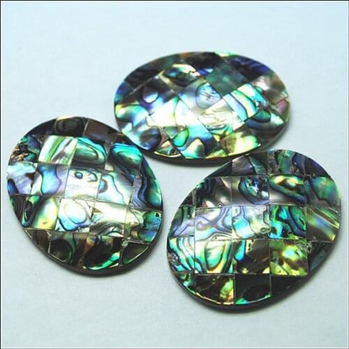 Nature abalone shell pendants charms necklace pendants oval shape unique shell beads just for your collections 30x40mm