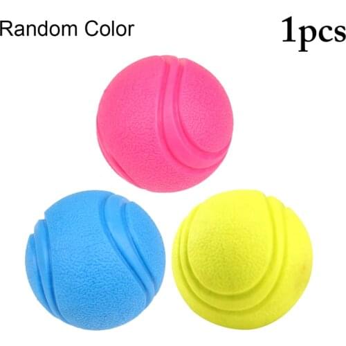 1PCS Random Color Rubber Chewing Ball Bite-proof Interactive Funny Pet Chew Ball Play Solid Ball Dog Throwing Toys Legendog
