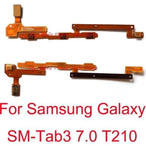 10 PCS Power ON OFF Volume Up Down Side Button Flex Cable For Samsung Galaxy Tab3 7.0 T210 Power Volume Side Keypads Parts