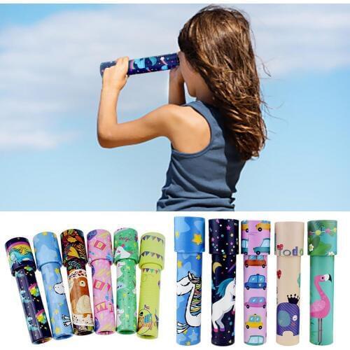 15/20cm Montessori Rotating Unicorn Kaleidoscope Imaginative Cartoon Children Interactive Logical Magic Classic Educational Toys