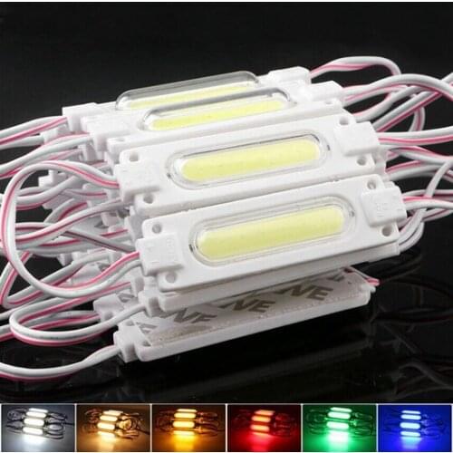 2W IP65 Waterproof DC12V led COB module Light Advertising lamp led background light warm white/red/blue/yellow/green/white