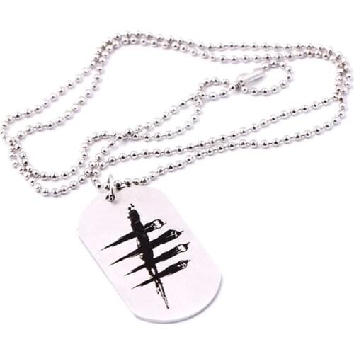 24 Pcs/lot Military Army Matt metal Stainless Steel Dog Tag Charm Key Chain Pendant Necklace Bulk Wholesale