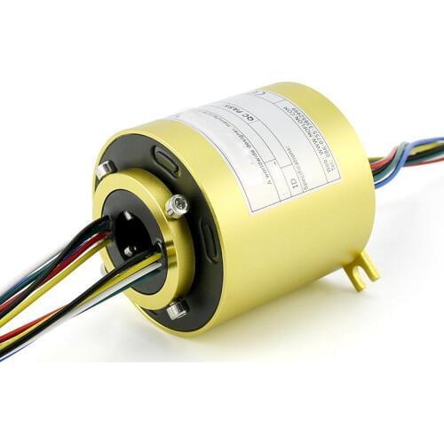 5mm Hole 22mm OD 12 Wires 2A 250Rpm Capsule Slip Ring Alloy Case For Monitor Robotic Wind Power Generator