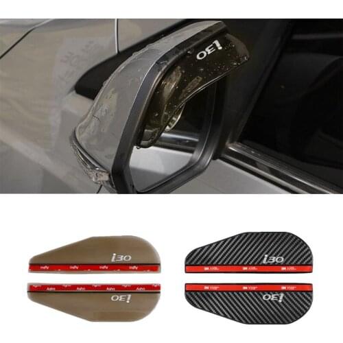 2pcs Car Side Rear View Mirror Rain Eyebrow Visor Rain Shield Shade Cover for Hyundai i30 Accessories Car Styling