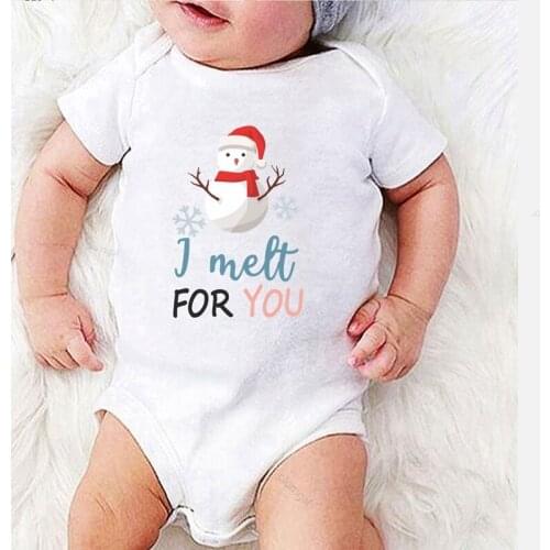 Bodysuit for Newborns Boy Clothes I Melt for You Printed Kids' Things Winter Jumpsuit Girl Infant Outfits Baby Shower Gifts
