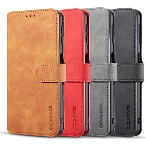 Case For Samsung Galaxy A7 2018 Leather Luxury Magnetic Leather Wallet Phone Case Protective Shockproof Full Cover