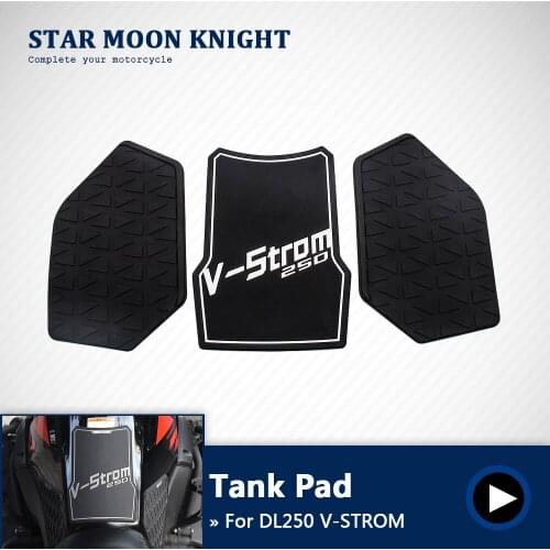 For Suzuki DL250 V-STROM DL 250 VSTROM Motorcycle Protector Anti slip Tank Pad Sticker Gas Knee Grip Traction Side 3M Decal
