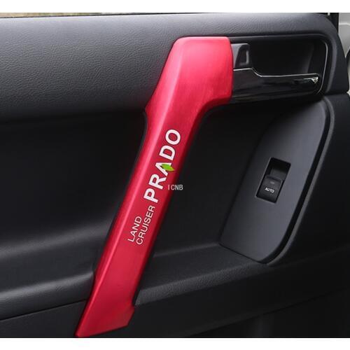 For Toyota Land Cruiser Prado 150 2010 2011 2012-2014 2016 2017 2018 2019 Aluminum Front and Rear Door Handle Decorative Cover