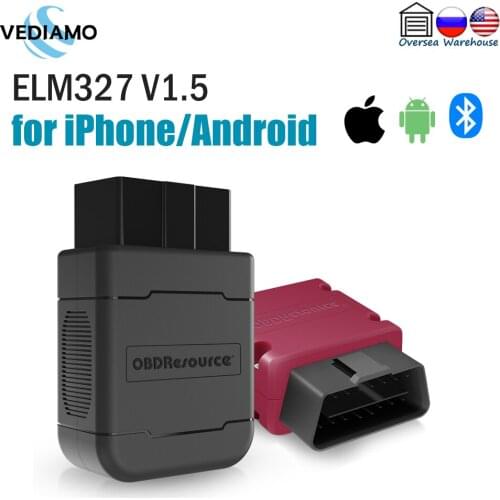 ELM327 Bluetooth 4.0 V1.5 for iPhone and Android with PIC18F25K80 Chipset Free APP FasLink Code Reader