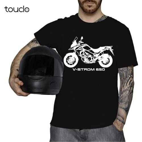 V-Strom 650 Silhouette Motorcycle Motorbike Biker Gift Printed T-Shirt