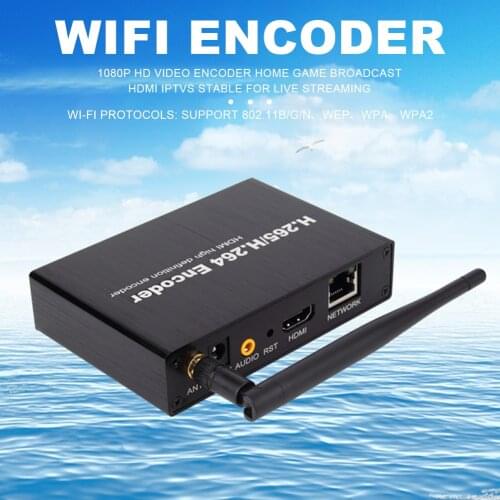 H.264 H.265 1080P HD Home Live Streaming Broadcast Multifunction Stable Video Audio WIFI Encoder Iptvs Office Universal