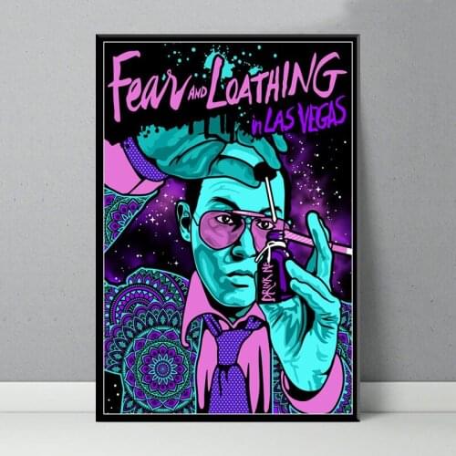 MT350 Fear and Loathing In Las Vegas Classic Movie Painting Art Poster Print Canvas Home Decor Picture Wall Print