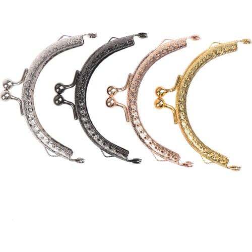 8.5cm Round Metal Frame for Purse Handle Clutch Bag Handbag Accessories Making Purse Clasp Lock Metal Clasp Bags Hardware