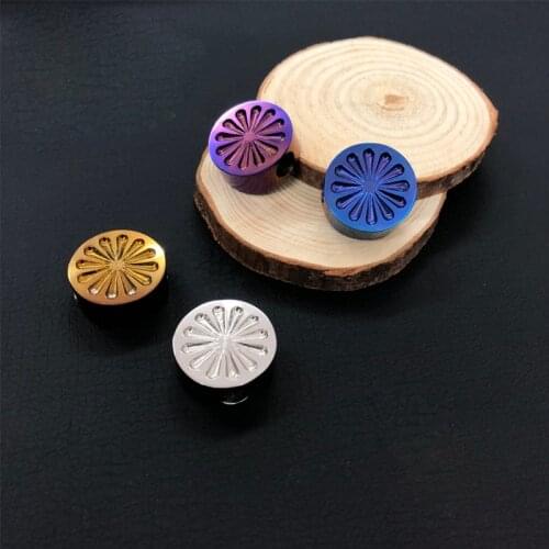 Round Shape Fashion Metal Titanium Beads 7.9 g External diameter 19 mm