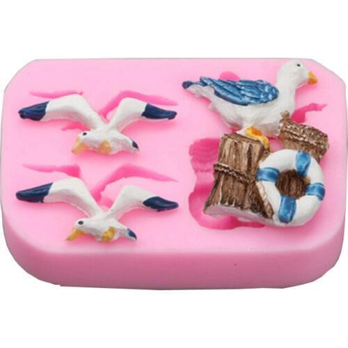 Seagulls Seabirds Sailing Cooking Tools Chocolate Mold Decorating Silicone Mold Baking Fondant Candy Sugar Craft Diy Cake