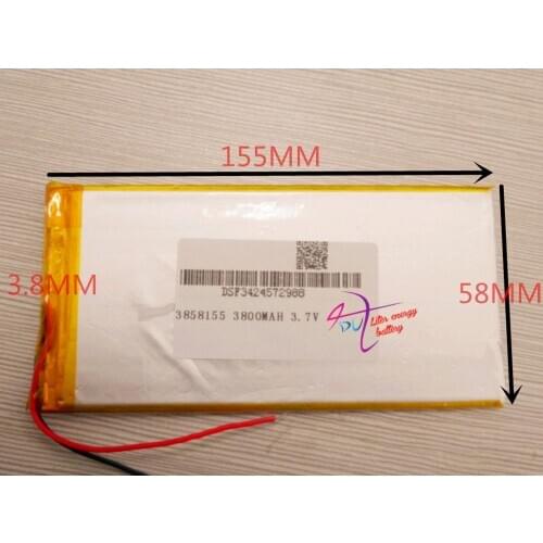 Best battery brand Free shipping The large capacity 3.7 V tablet polymer battery 3800 mah MID ebook with digital batteries 38581
