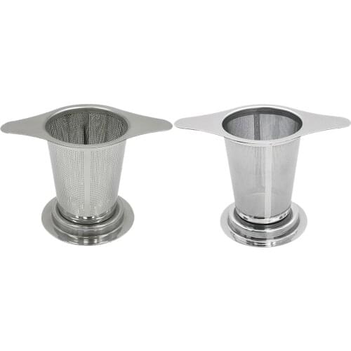 Stainless Steel Fine Mesh Tea Infuser Strainer Filter Basket Double Handles for Brewing Steeping Lose Tea, Kitchen Tools