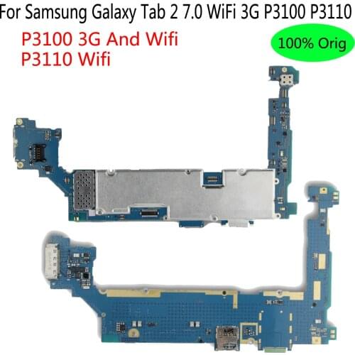Original For Samsung Galaxy Tab 2 7.0 WiFi 3G P3100 P3110 Mainboard Logic Board