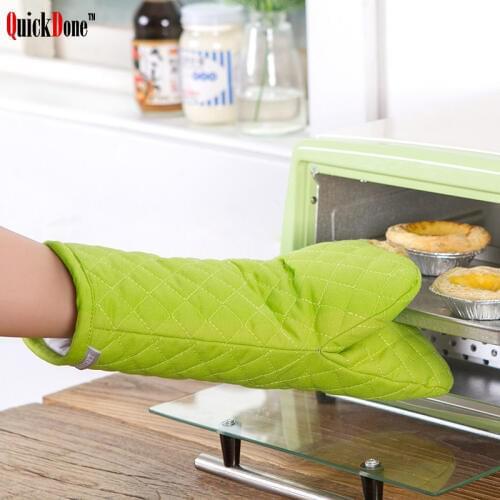 QuickDone Thick Cotton Microwave Glove Oven Heat Resistant Pod Gloves Kitchen Baking Cooking Attachment Biscuit Gadget CKC1539