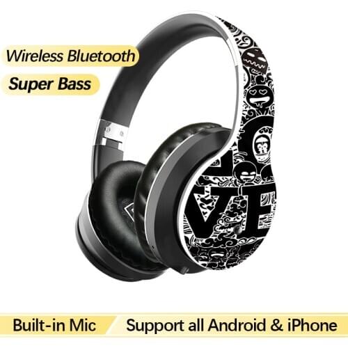 Extra Bass Stereo Headset Wireless Bluetooth On-Ear Headphones Gaming Headphone JBL Over-the-Ear Headphones
