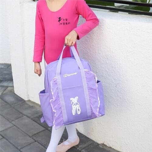 Student School Backpack For Girl Pink Ballet Dance Bag High Quality Waterproof Gym Sport Package