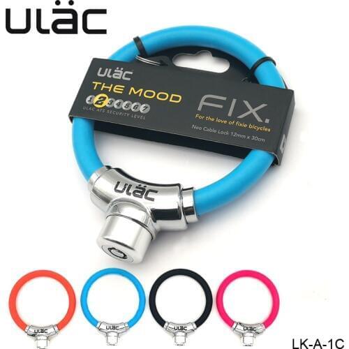 ULAC Bicycle Lock Wire Steel Cable Lock Horseshoe Lock Ring Lock Riding Accessories Outdoor Sports Cycling Bike Parts