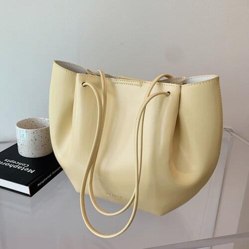 Vintage Large-capacity Handbags Casual Travel Tote Bags Brand Designer Women Shoulder Bags Fashion Bag for Women 2021 Solid Sac