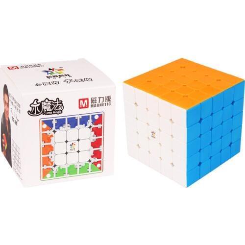 Yuxin Little Magic 5x5x5 Magnetic Magic Cube 5x5 Professors Cube Cubo Magico Puzzle Toy For Children Kids Gift Toy